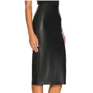Commando faux leather midi skirt